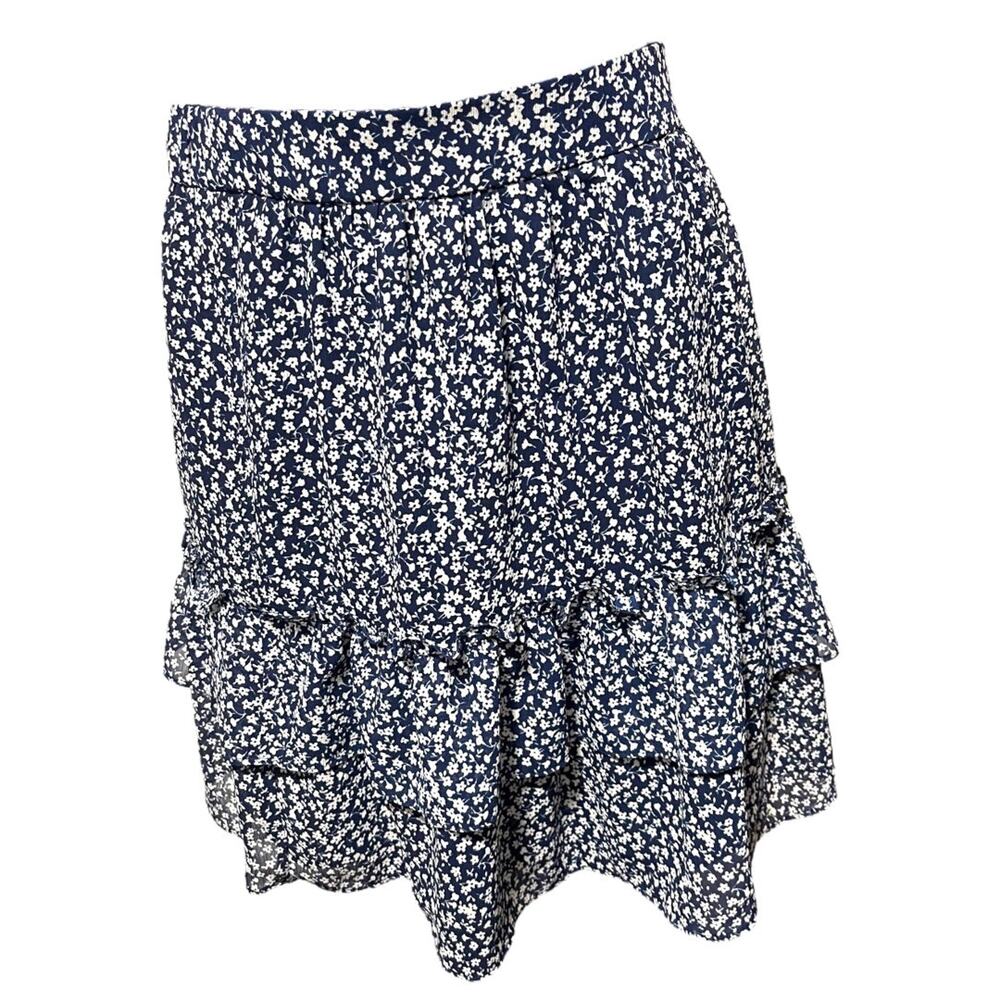 XXS‎ J. Crew Tiered Ruffled Lined Floral Mini Skirt AY478